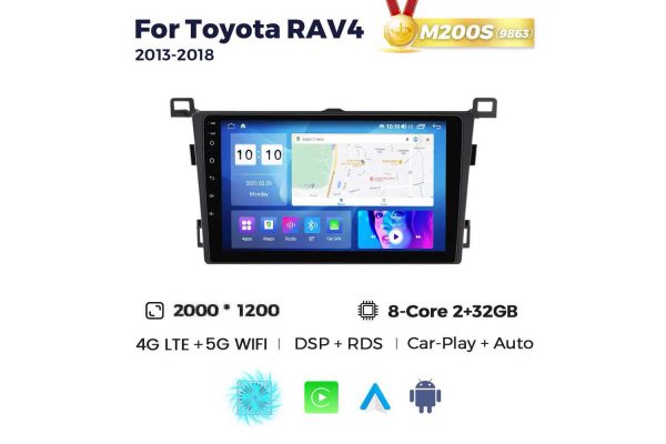 Штатная магнитола для Toyota RAV4 13-18 Resonance M200 2K