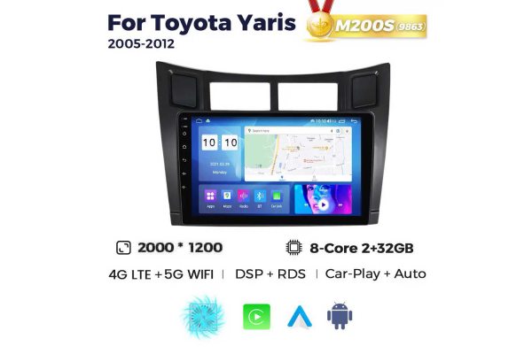 Штатная магнитола для Toyota Yaris 05-12 Resonance M200 2K