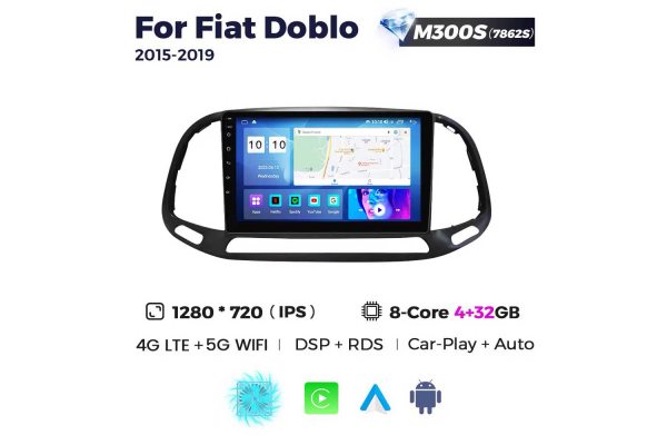 Штатная магнитола для Fiat Doblo 15-21 Resonance M300 2K