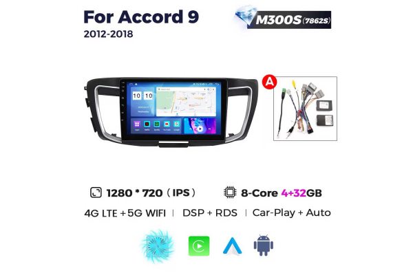 Штатна магнітола для Honda Аccord 12-17 Resonance M300 2K