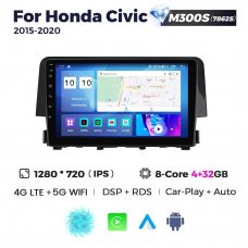 Штатна магнітола для Honda Civic 15-20 Resonance M300 HD