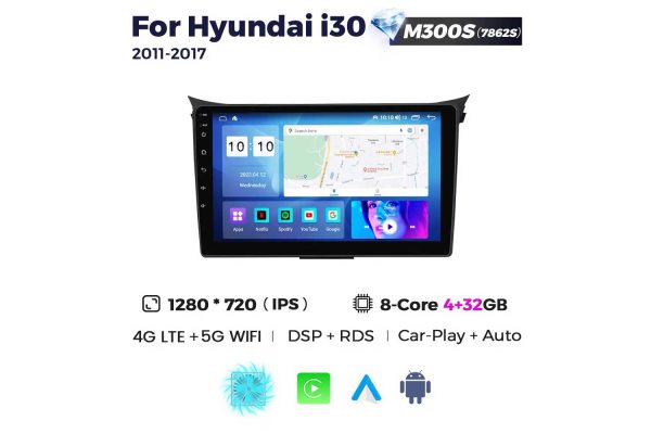Штатная магнитола для Hyundai i30 11-17 Resonance M300 2K