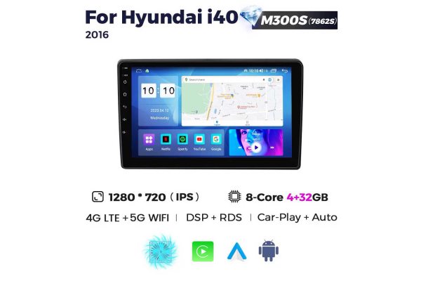 Штатна магнітола для Hyundai i40 16-18 Resonance M300 2K