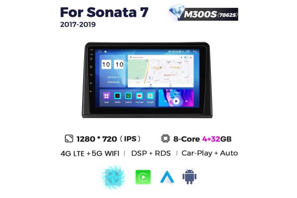Штатна магнітола для Hyundai Sonata 17-19 Resonance M300 2K