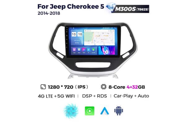 Штатна магнітола для Jeep Cherokee 14-18 Resonance M300 HD