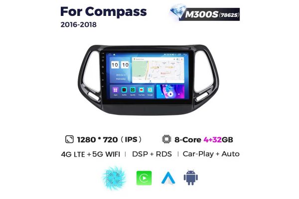 Штатна магнітола для Jeep Compass 16-18 Resonance M300 HD