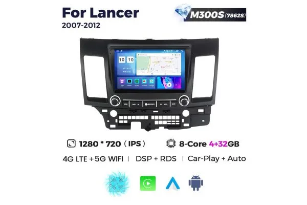 Штатная магнитола для Mitsubishi Lancer 07-12 Resonance M300 HD