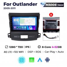 Штатная магнитола для Mitsubishi Outlander 06-12 Resonance M300 HD