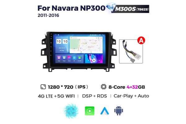 Штатна магнітола для Nissan Navara 11-16 Resonance M300 2K