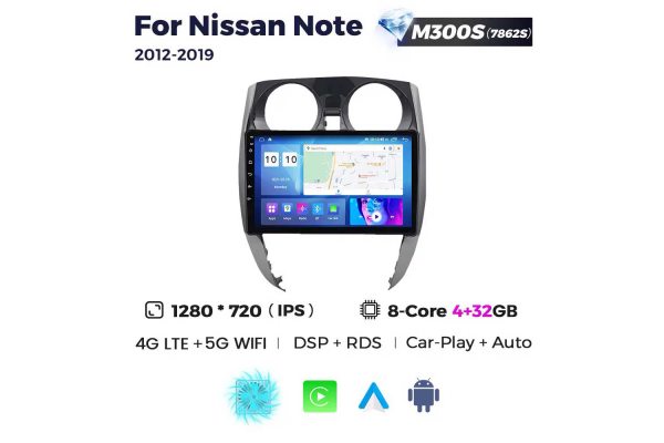 Штатная магнитола для Nissan Note 12-19 Resonance M300 HD