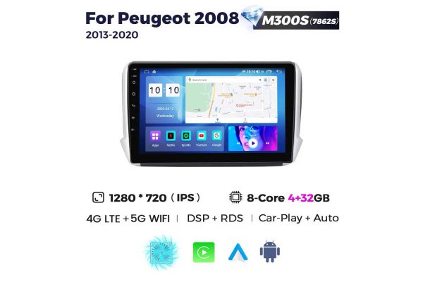 Штатная магнитола для Peugeot 2008 13-19 Resonance M300 2K