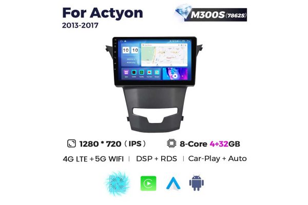 Штатная магнитола для SsangYong Actyon 13-18 Resonance M300 2K