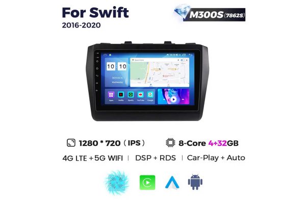 Штатна магнітола для Suzuki Swift 17-20 Resonance M300 2K