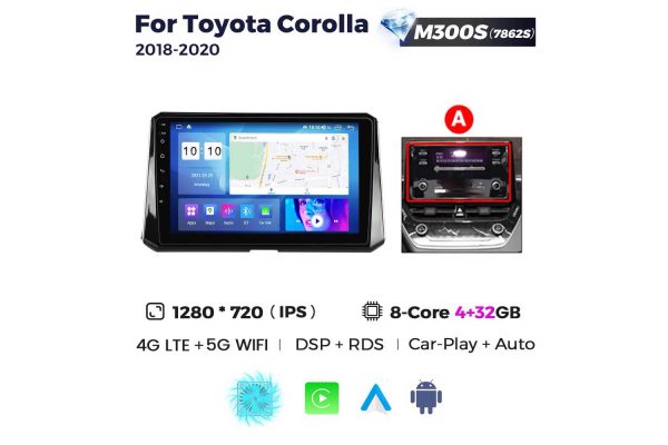 Штатная магнитола для Toyota Corolla 18-20 Resonance M300 HD