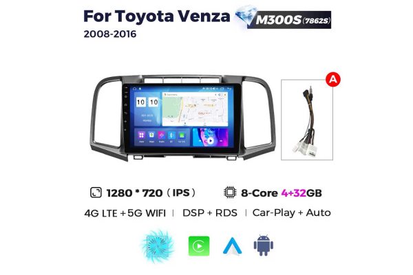 Штатная магнитола для Toyota Venza 08-16 Resonance M300 2K