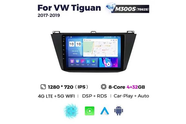Штатна магнітола для Volkswagen Tiguan 17-19 Resonance M300 2K