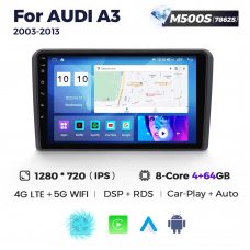 Штатна магнітола для Audi A3 03-12 Resonance M500 HD