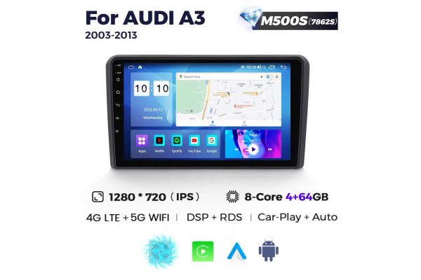 Штатна магнітола для Audi A3 03-12 Resonance M500 HD