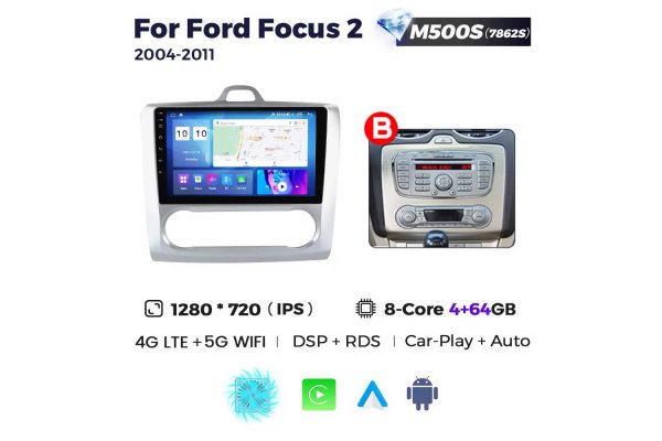 Штатна магнітола для Ford Focus 04-11 Resonance M500 2K