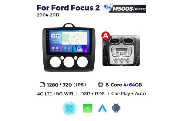 Штатна магнітола для Ford Focus 04-11 Resonance M500 2K