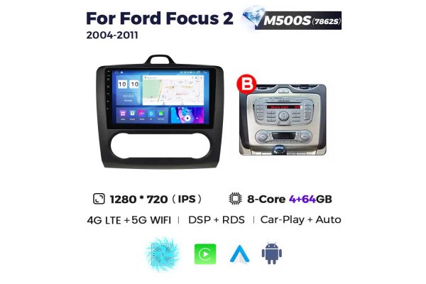 Штатна магнітола для Ford Focus 04-11 Resonance M500 2K