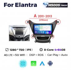 Штатная магнитола для Hyundai Elantra 11-13 Resonance M500 HD (A)