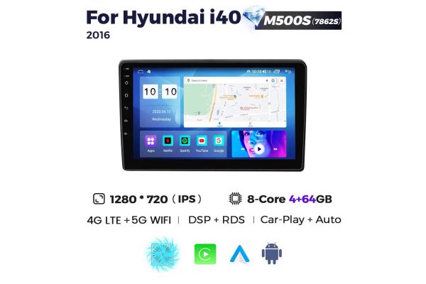 Штатная магнитола для Hyundai i40 16-18 Resonance M500 HD