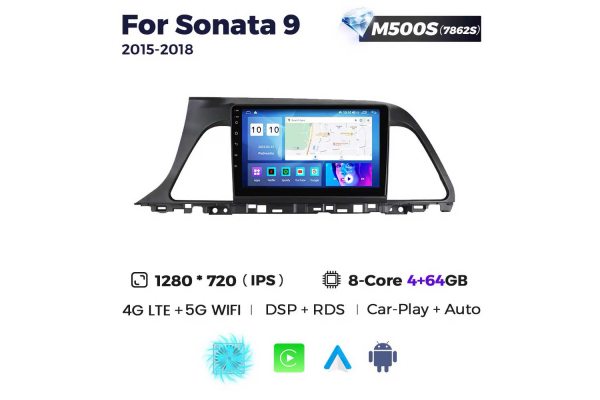 Штатная магнитола для Hyundai Sonata 15-18 Resonance M500 HD