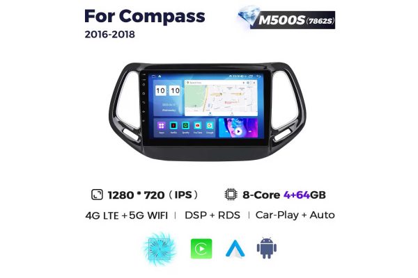 Штатна магнітола для Jeep Compass 16-18 Resonance M500 2K