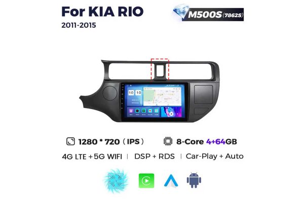 Штатна магнітола для Kia Rio 3 11-15 Resonance M500 2K