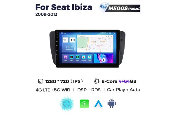 Штатная магнитола для Seat Ibiza 03-12 Resonance M500 HD