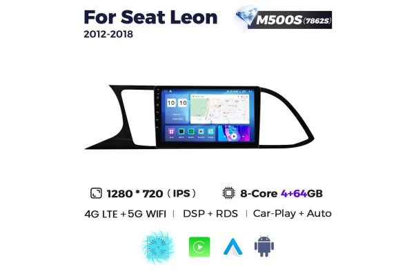 Штатная магнитола для Seat Leon 12-18 Resonance M500 2K