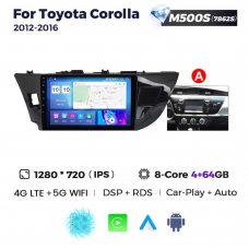 Штатная магнитола для Toyota Corolla 12-16 Resonance M500 2K