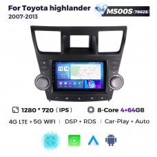 Штатная магнитола для Toyota Highlander 07-13 Resonance M500 HD