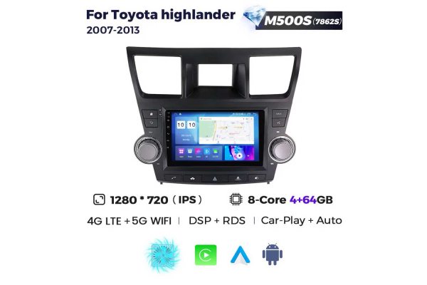 Штатна магнітола для Toyota Highlander 07-13 Resonance M500 HD