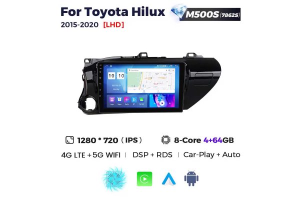 Штатна магнітола для Toyota Hilux 15-22 Resonance M500 HD