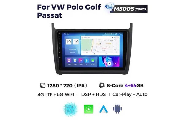 Штатная магнитола для Volkswagen Passat, Polo, Golf 12-20 Resonance M500 HD