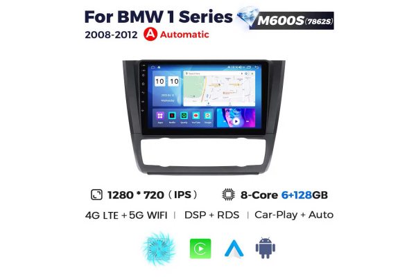 Штатна магнітола для BMW 1-series 08-12 (clima) Resonance M600 2K