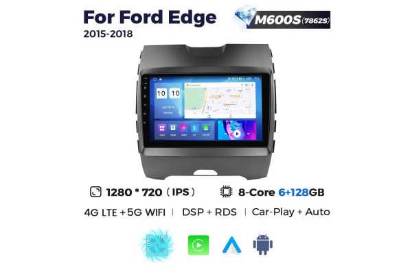 Штатная магнитола для Ford Edge 15-18 Resonance M600 2K