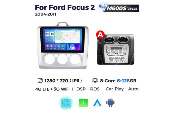 Штатна магнітола для Ford Focus 04-11 Resonance M600 2K