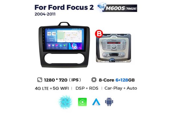Штатна магнітола для Ford Focus 04-11 Resonance M600 2K