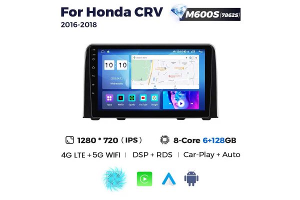 Штатна магнітола для Honda CR-V 16-18 Resonance M600 HD
