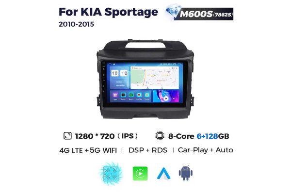 Штатная магнитола для Kia Sportage 10-15 Resonance M600 HD