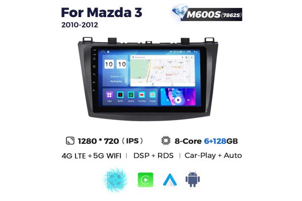 Штатна магнітола для Mazda 3 10-12 Resonance M600 HD