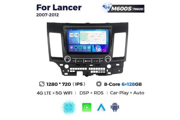 Штатная магнитола для Mitsubishi Lancer 07-12 Resonance M600 HD