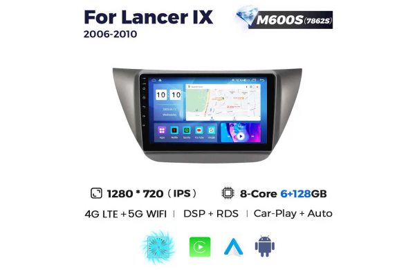Штатна магнітола для Mitsubishi Lancer 06-10 Resonance M600 2K
