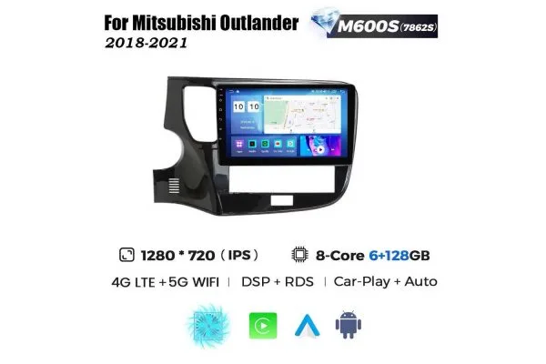 Штатная магнитола для Mitsubishi Outlander 18-21 Resonance M600 2K