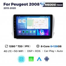 Штатная магнитола для Peugeot 2008 13-19 Resonance M600 HD