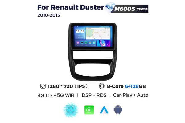 Штатна магнітола для Renault Duster 10-15 Resonance M600 2K