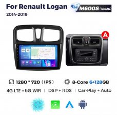 Штатна магнітола для Renault Logan 12-19 Resonance M600 2K